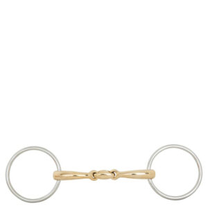 Mors à anneaux double brisure soft contact 12mm