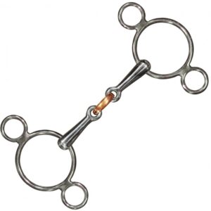 Mors Olive inox double brisure cuivre